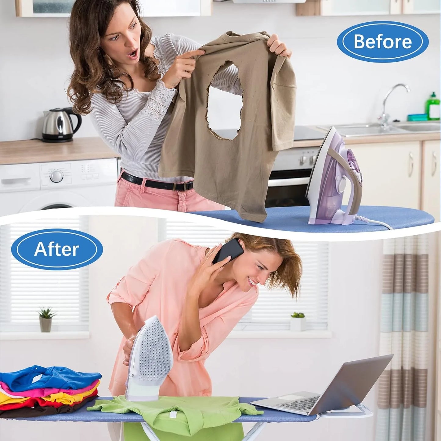 Iron Shoe for Steam & Electric Irons - Protects Clothes While Ironing