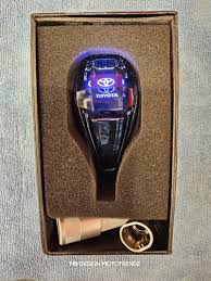 LED Crystal Sensor Touch 7 Colors Gear Knob Silver